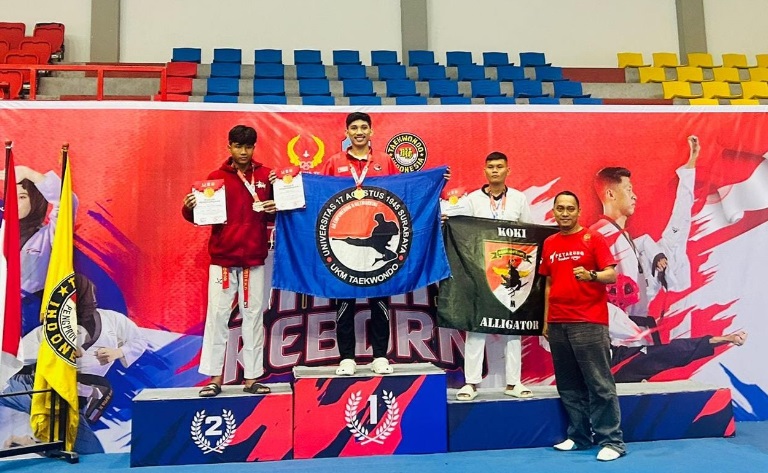 Mahasiswa UNTAG Surabaya Raih Prestasi di Kejuaraan Taekwondo Championship Jatim Reborn 2024