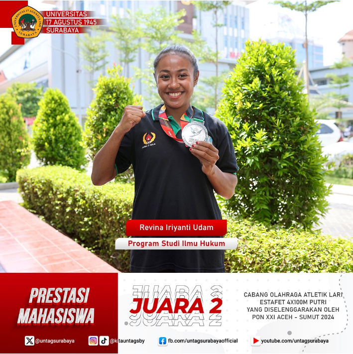 Prestasi Mahasiswa Unggul: Revina Iriyanti Udam Raih Juara 2 di PON XXI Aceh-Sumut 2024