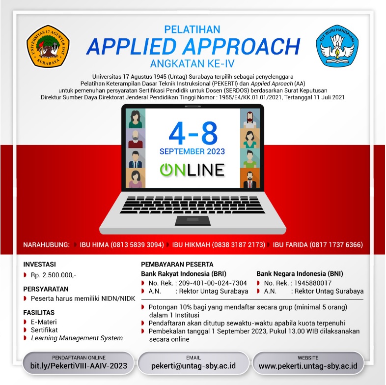 Pelatihan Applied Approach Angkatan IV