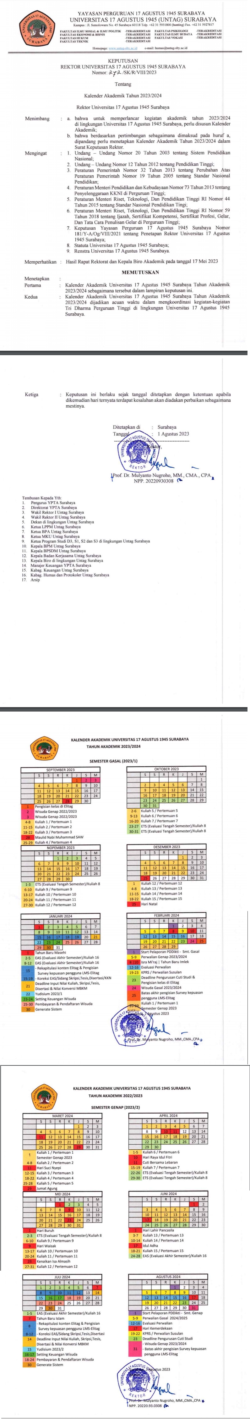 Kalender Akademik 2023/2024