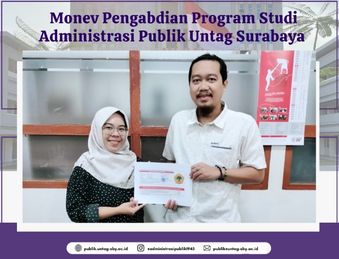 Monev Pengabdian Program Studi Administrasi Publik Untag Surabaya