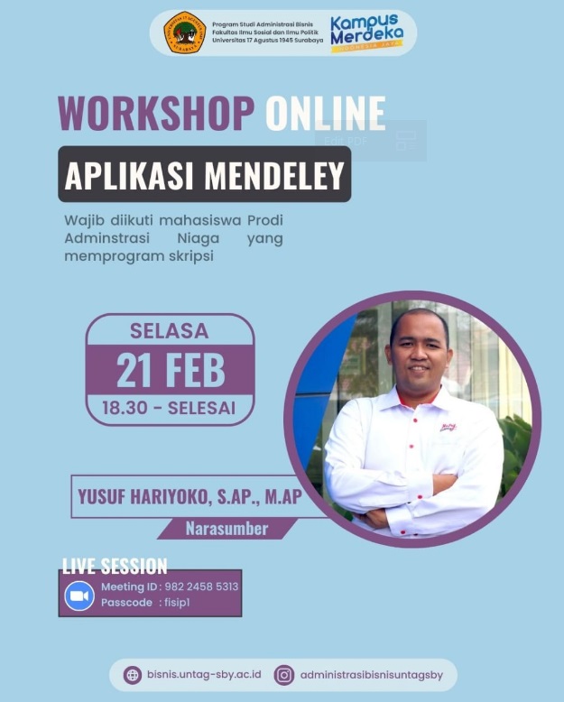 WORKSHOP MENDELEY