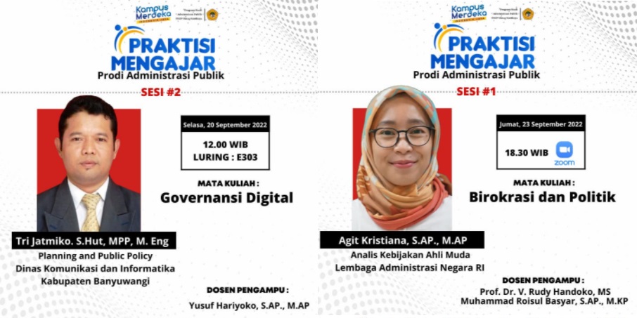 Program Praktisi Mengajar Prodi Administrasi Negara