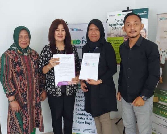 MOA  Prodi Administrasi Niaga dengan  PT. Pegadaian CP Kalianyar Surabaya