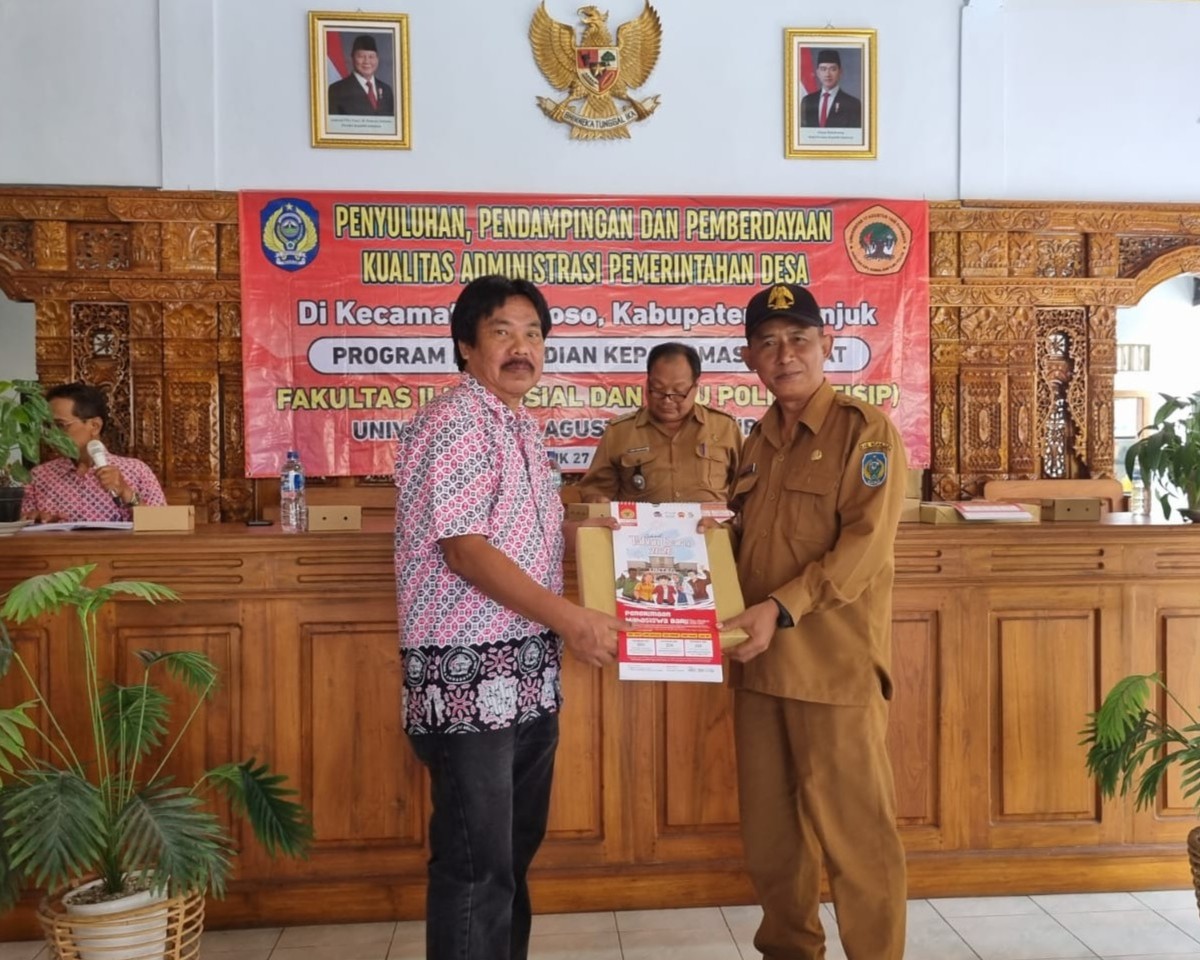 #RuangAksi | FISIP UNTAG Surabaya Perluas Kerja Sama Pengabdian Masyarakat Bersama Kecamatan Rejoso, Kabupaten Nganjuk