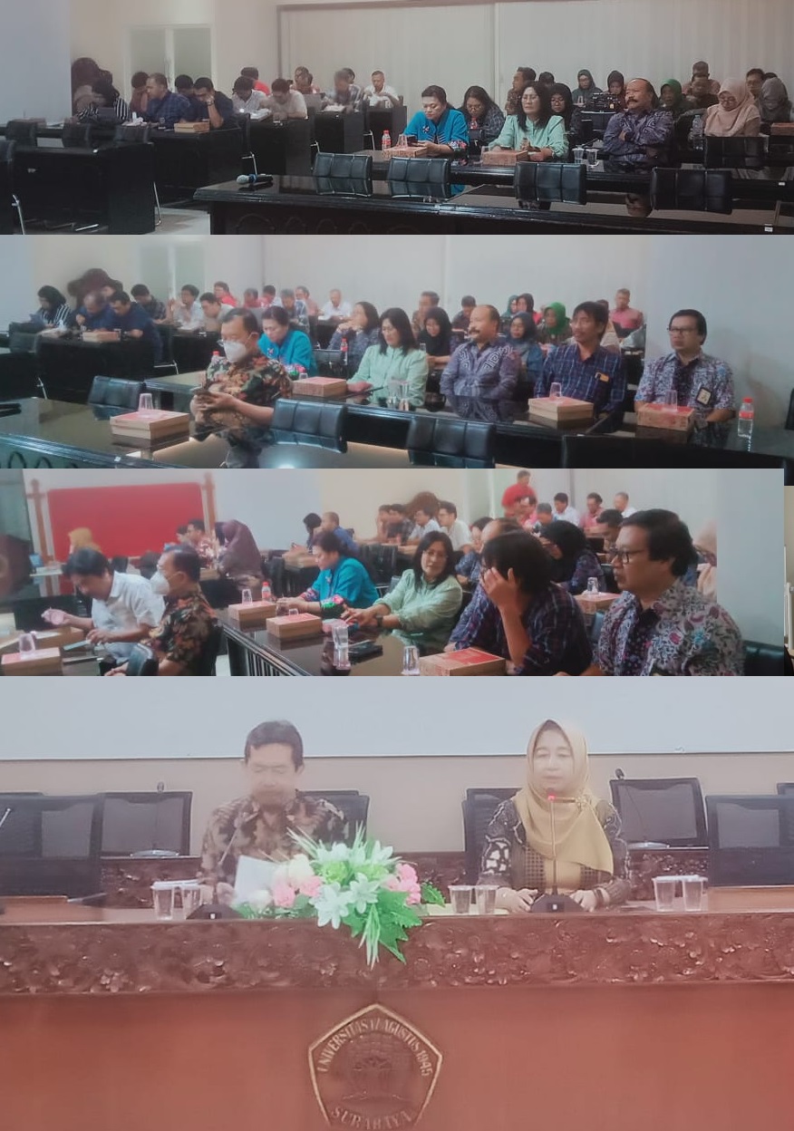 FISIP UNTAG Surabaya Gelar Rapat Persiapan Evaluasi Tengah Semester Gasal 2024