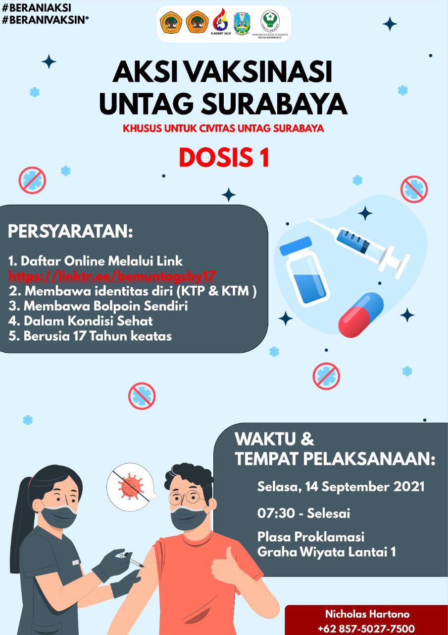 AKSI VAKSINASI UNTAG SURABAYA 