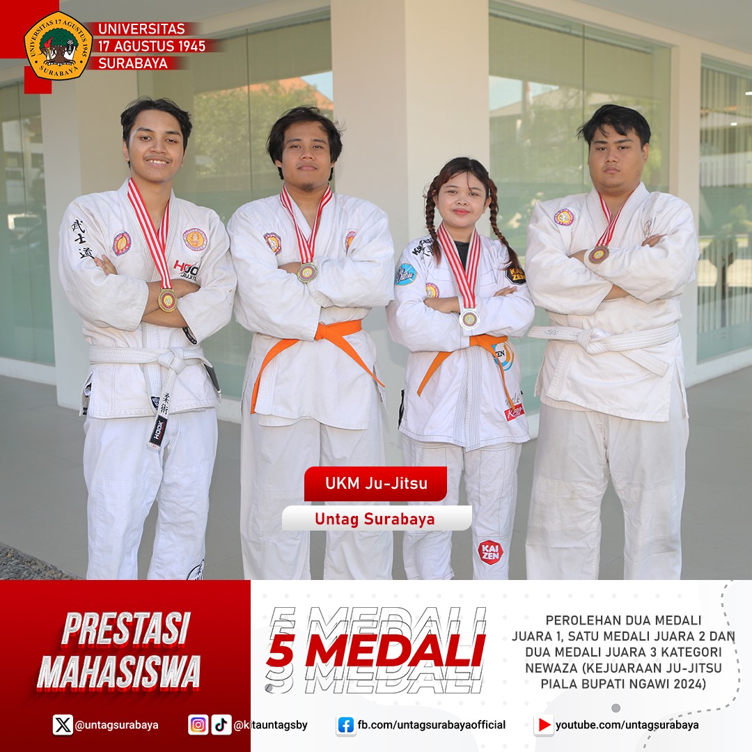 Prestasi UKM Ju-Jitsu Untag Surabaya