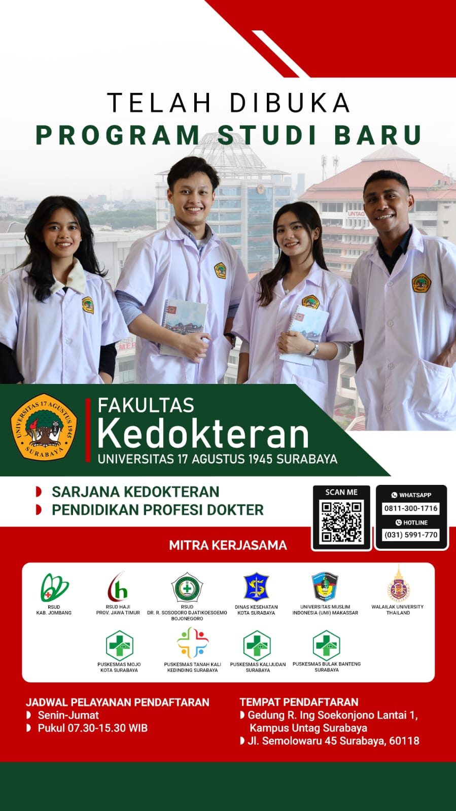 UNTAG Surabaya Resmi Membuka Fakultas Kedokteran: Sarana Baru untuk Mencetak Dokter Unggul