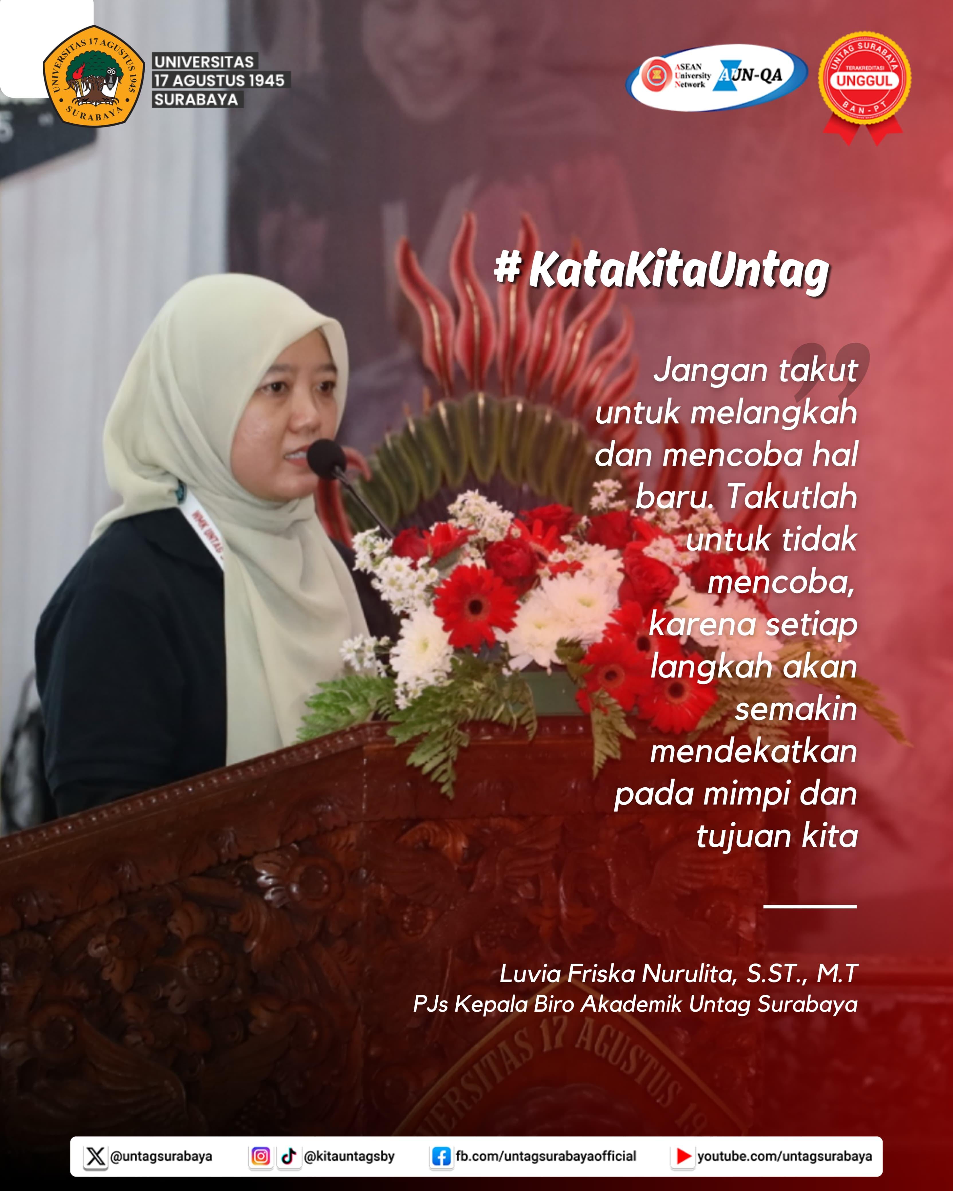 Inspirasi dari UNTAG Surabaya: Motivasi dari Pimpinan untuk Mahasiswa