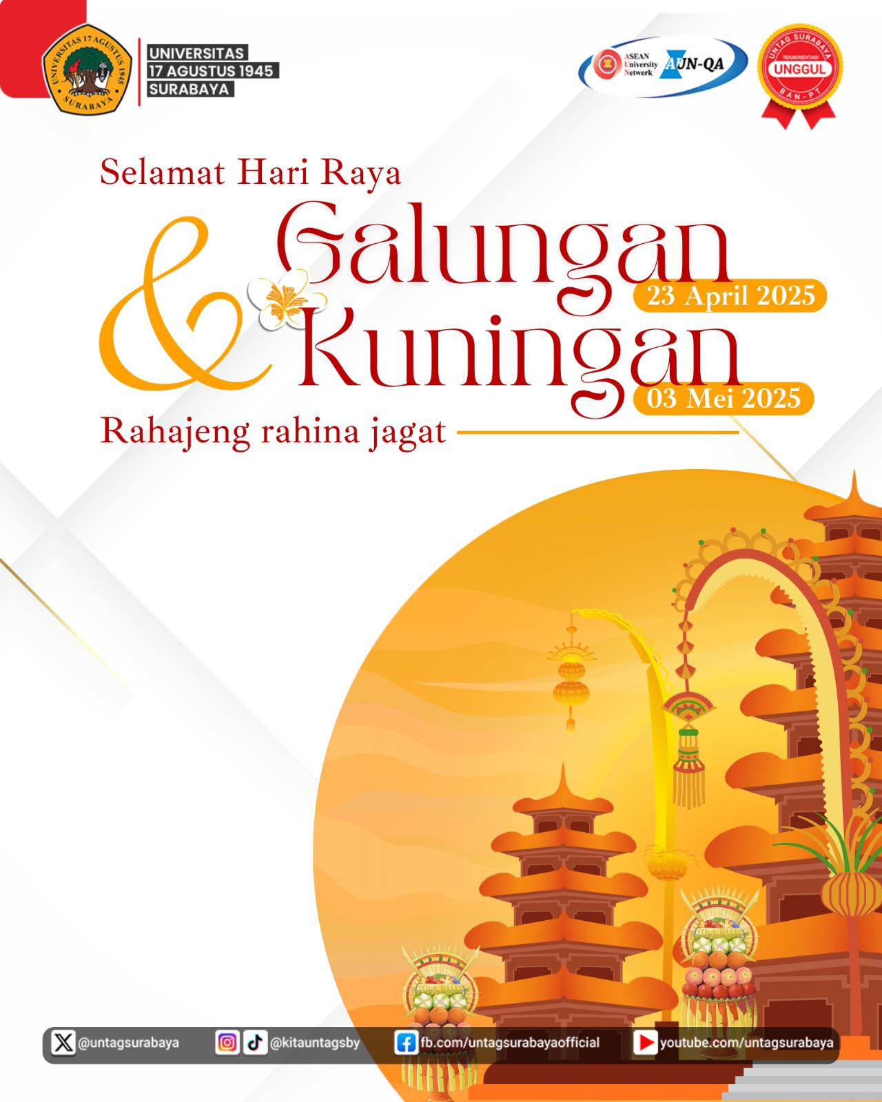 Selamat Hari Raya Galungan dan Kuningan 2025