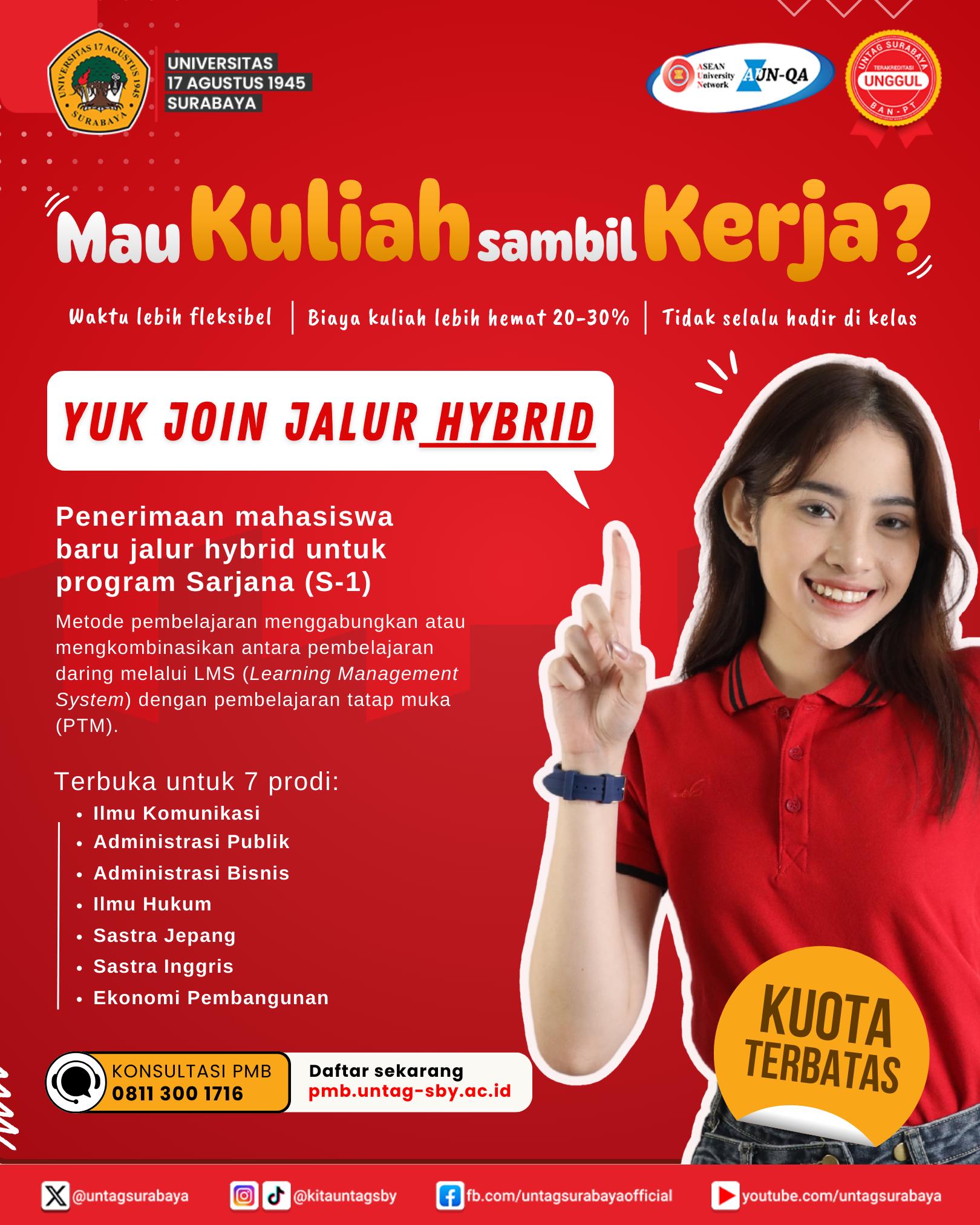 Kuliah Sambil Kerja? Bisa Banget! Yuk Join Jalur Hybrid!