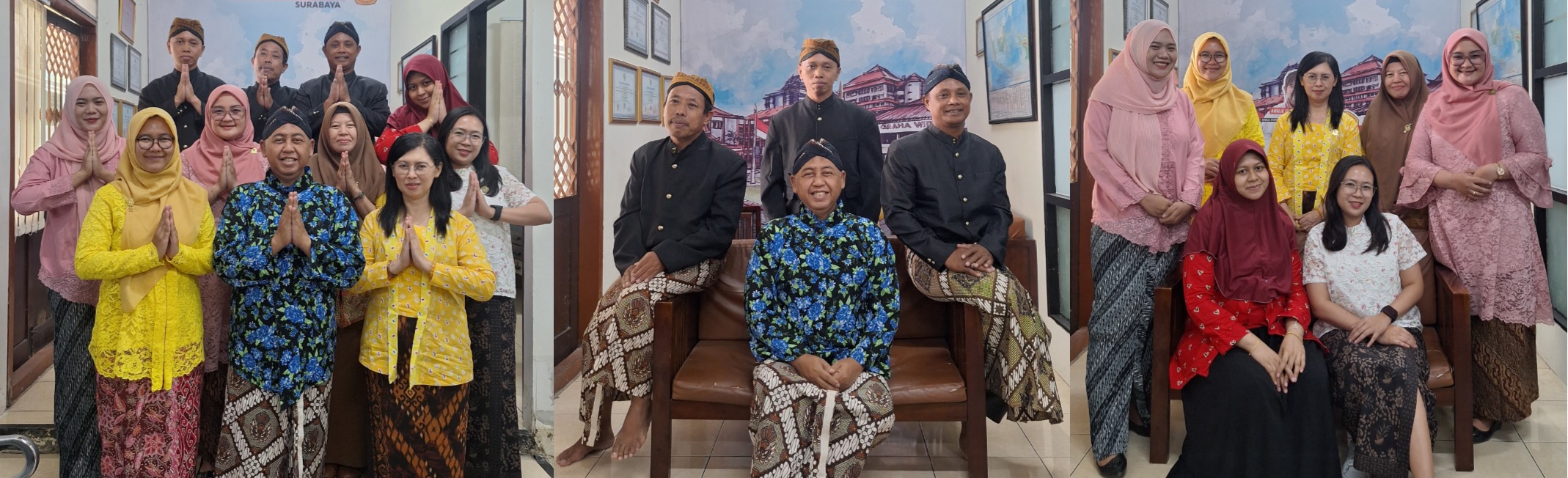 Tendik FISIP Untag Surabaya Tampilkan Semangat Nasionalisme Lewat Busana Daerah