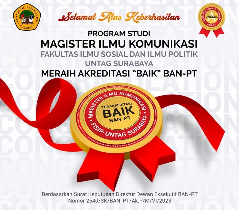 Selamat Akreditasi Magister Ilmu Komunikasi