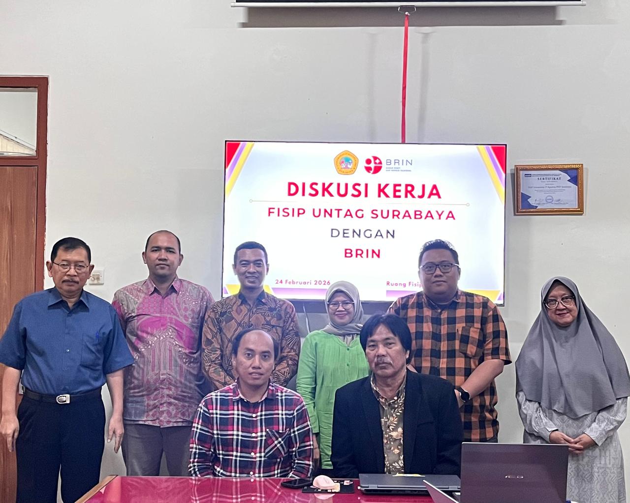 #RuangAksi | FISIP Untag Surabaya Jajaki Kerja Sama Riset Strategis Bersama BRIN