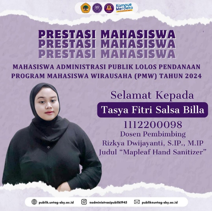 Tasya Lolos Pendanaan Program Mahasiswa Wirausaha 2024