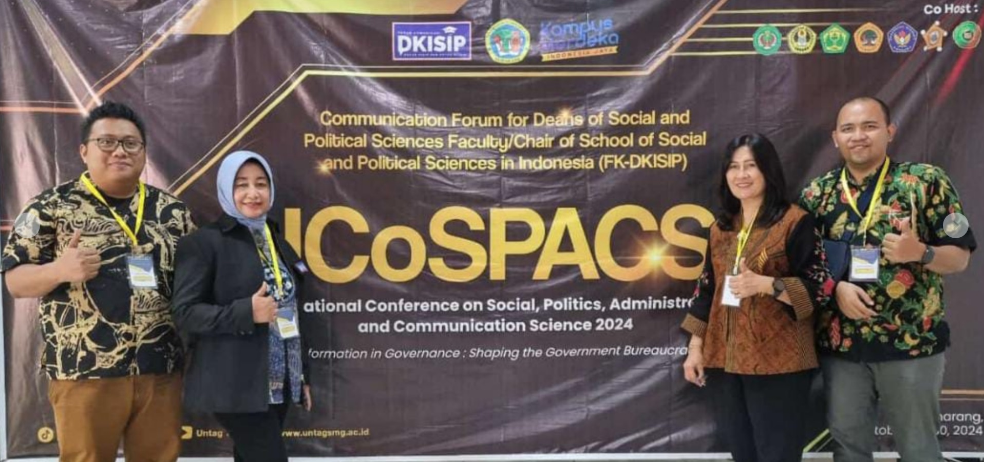 Delegasi FISIP UNTAG Surabaya Berpartisipasi dalam International Conference on Social, Politics, Administration, and Communication Science (ICoSPACS) 