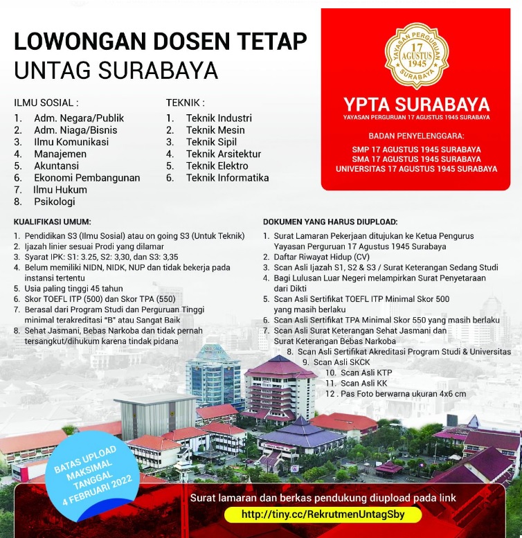 LOWONGAN DOSEN TETAP