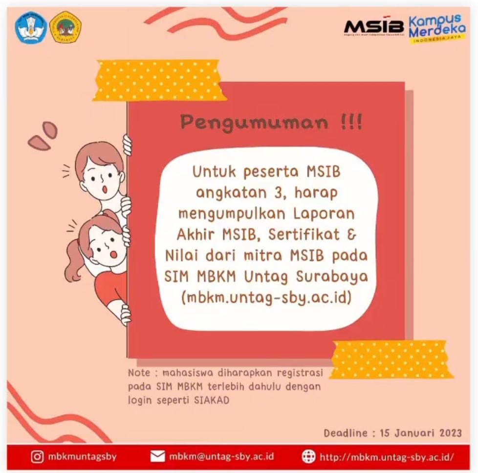 Pengumpulan Laporan MSIB 3