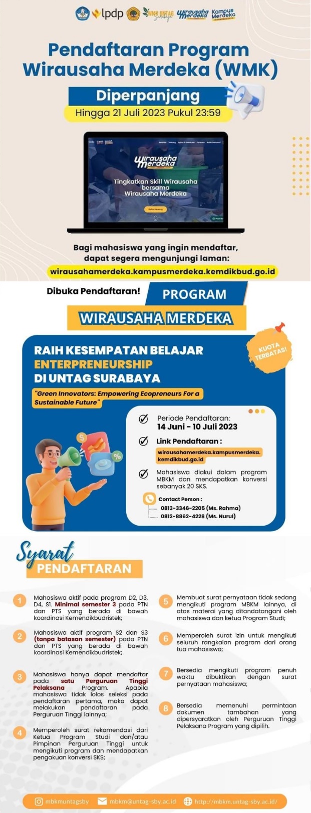 Pendaftaran Program Wirausaha Merdeka